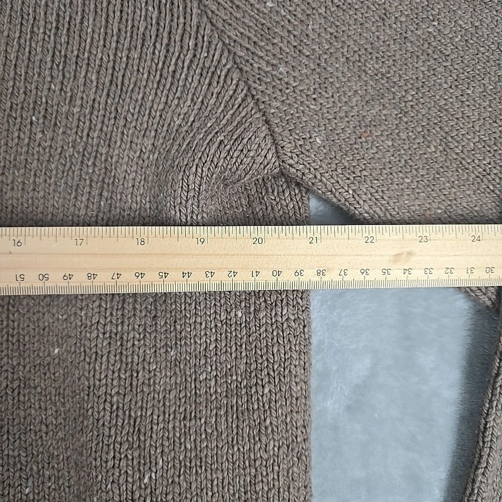 Quiksilver Neppy Knit Crewneck Sweater Medium Brown Speckled Surf‎ Skate Grunge - Picture 4 of 6